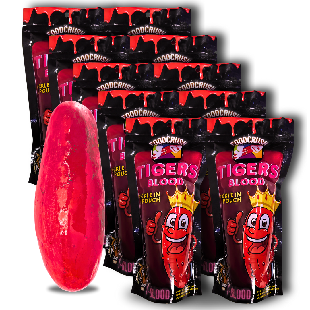 12 Pack Tiger's Blood Pickles ONLY - Wholesale, Bulk, Party Bundle