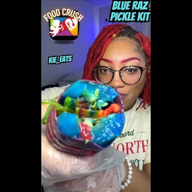 Blue Raspberry Pickle in a Pouch Single