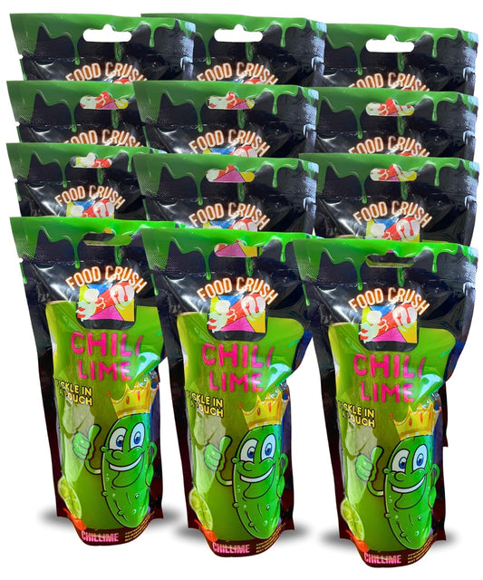 Chili Lime Pickle Bulk Wholesale 12 Pack-Chillime Pickles In A Pouch-Spicy Sour Lime Flavored Pickles Snacks. The Tiktok Trend Item by Food Crush