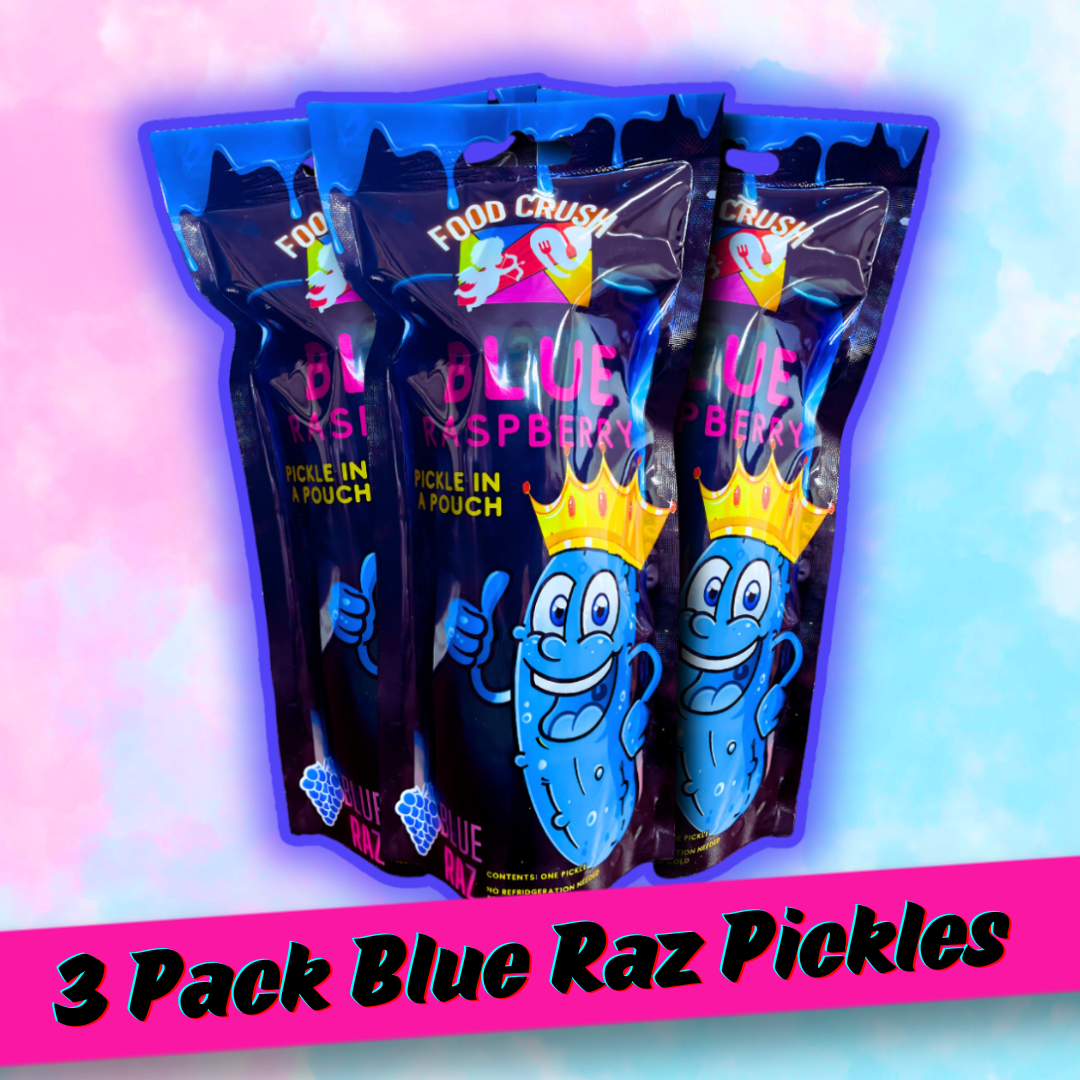 Blue Raspberry Pickle in a Pouch 3 Pack