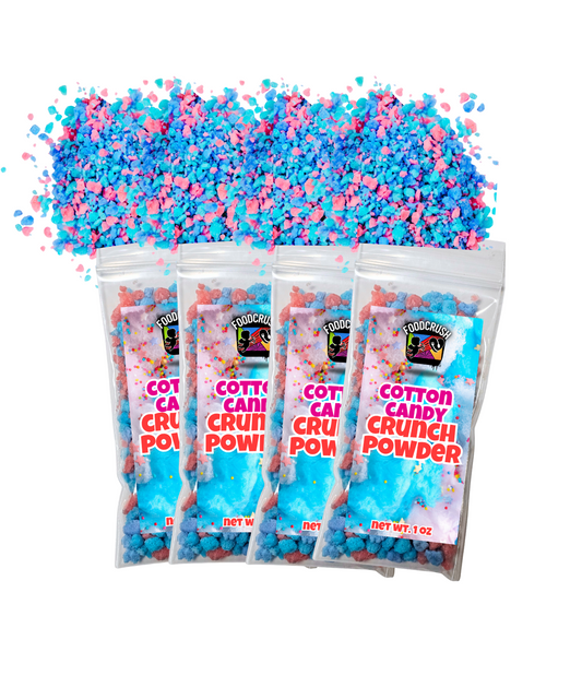 Food Crush Cotton Candy Crunch Powder - 4 Pack