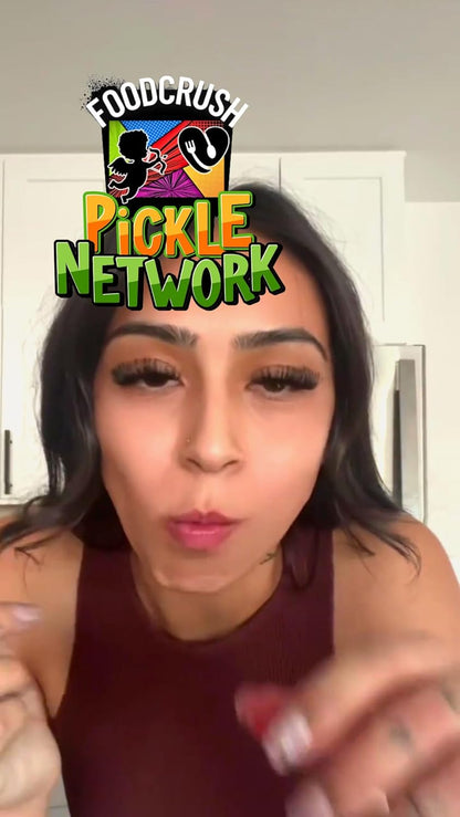 Blue Raspberry Pickle Kit-W/Cotton Candy Crunch-Candy Gift Pouch-(13 PCS) Birthday Christmas Gifts For Kids-Tiktok trend items by Food Crush (BLUE RAZ PICKLE KIT)