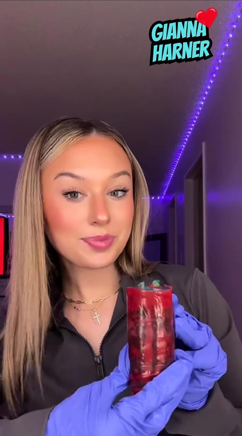 Blue Raspberry Pickle Kit + Hot Chili Lime Pickle-Gift Pouch by Ashley Dashley from Tiktok-1 Blue + 1 Hot Lime Pickles w/Skwinkles, Crunch Powder, Fruit Roll Ups by Food Crush