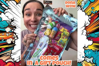 Blue Raspberry Pickle Kit-W/Cotton Candy Crunch-Candy Gift Pouch-(13 PCS) Birthday Christmas Gifts For Kids-Tiktok trend items by Food Crush (BLUE RAZ PICKLE KIT)