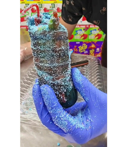 Blue Raspberry Pickle Kit-W/Cotton Candy Crunch-Candy Gift Pouch-(13 PCS) Birthday Christmas Gifts For Kids-Tiktok trend items by Food Crush (BLUE RAZ PICKLE KIT)