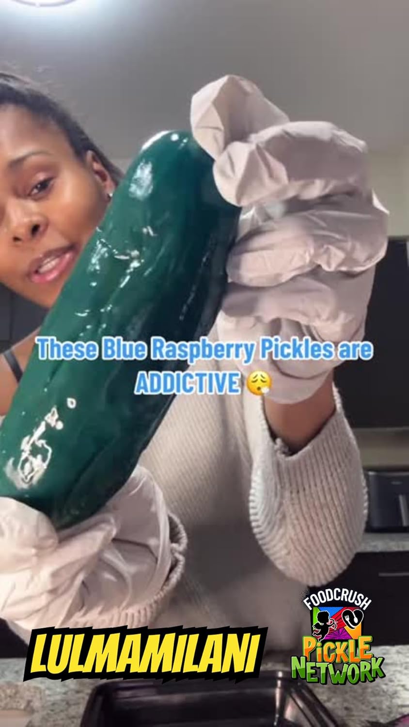 Blue Raspberry Pickle Kit With Takis-Mexican Candy (Dulces Mexicano) with Takis, Fruit Roll up, gushers, Lucas Gusano Chamoy Sauce and more-Tiktok Trend Items by Food Crush