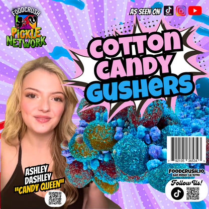 ASHLEY'S COTTON CANDY GUSHERS 12 OZ