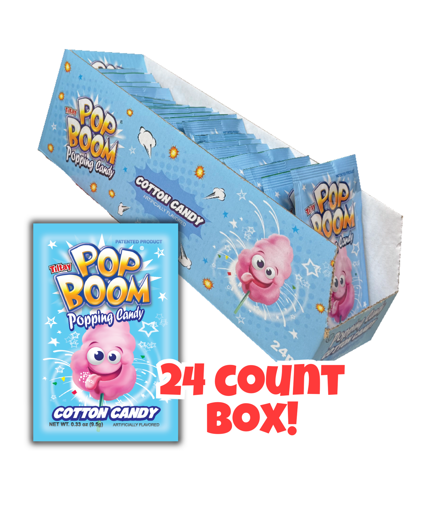 Tiltay Cotton Candy Pop Boom - 24ct Display Box